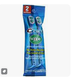 Crest Scope MINIBRUSH 2 PK   36 per case